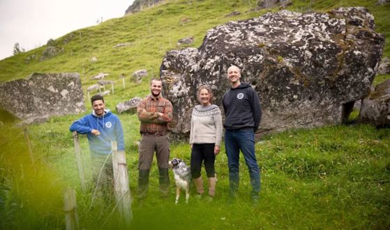 Vinnerne med sønner. 
