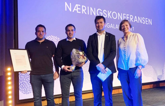 Vinnerne Kristoffer Emil Ueland og Georg Fredrik Ueland fra Nyyyt