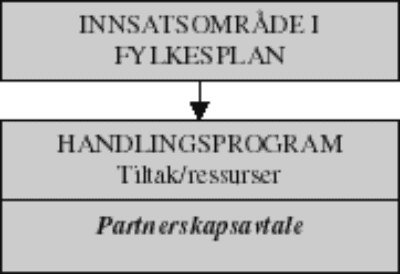Figur 4.5 Samarbeids(partnerskaps)avtaler som oppfølging av innsatsområder i fylkesplanen