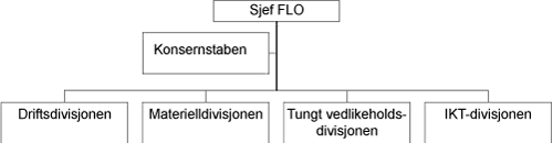 Figur 4.1 Divisjonsstrukturen
