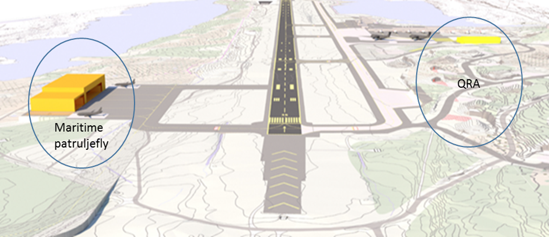 Evenes flystasjon blir fremskutt operasjonsbase for kampfly og hovedbase for maritime patruljefly.