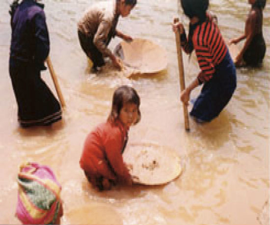 Figure 4.6 Small-scale gold mining