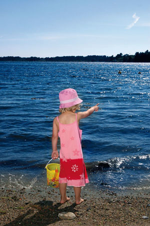 Figur 10.1 I mange havner og fjordområder er sjøbunnen
 forurenset med miljøgifter