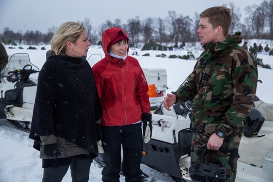 31. januar og 1. februar besøkte de to forsvarsministrene Nord-Norge. 