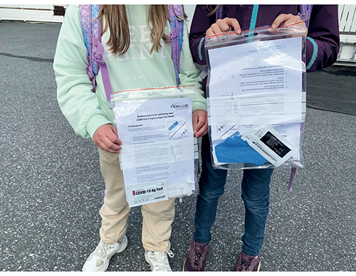 Figur 16.2 Elever med selvtester i Ålesund.