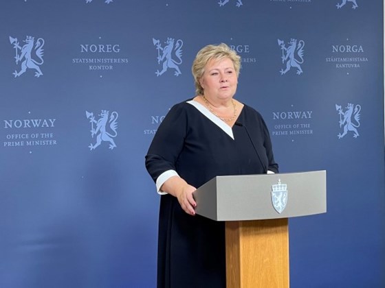Statsminister Erna Solberg holdt i dag sin avsluttende pressekonferanse. 