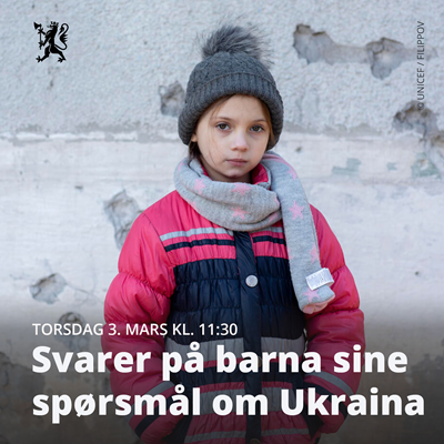 Svarer på barna sine spørsmål om Ukraina