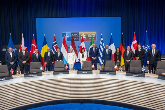 The signing ceremony of the new NATO center