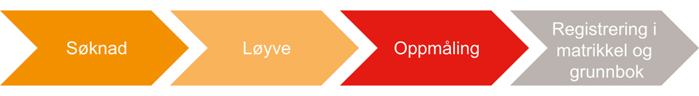 Figur 4.1 Frå søknad til gjennomføring
