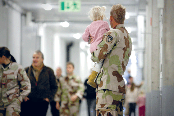 Figur 8.1 Norske soldater kommer hjem fra operasjoner i Afghanistan. 
