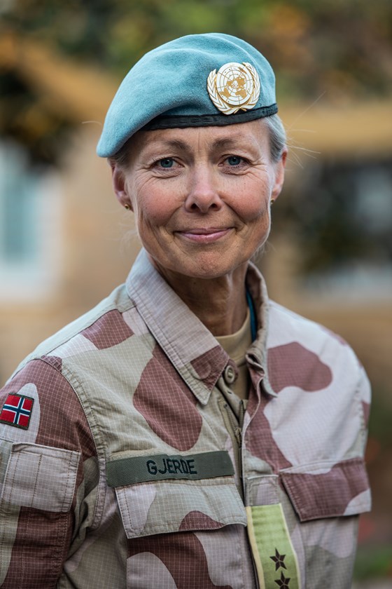 Generalmajor Ingrid Gjerde er for tiden FNs styrkesjef på Kypros. 