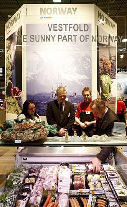 Avdeling Vestfold på Norges stand på Grüne Woche