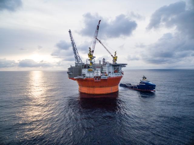 Goliat-plattformen ble i dag offisielt åpnet av olje- og energiminister Tord Lien (foto: ENI).