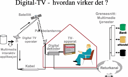 Figur 3.6 Grafisk fremstilling av digital-TV