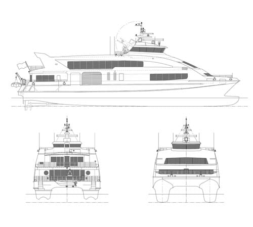 Figur 4.2 MS Sleipner – profiltegninger