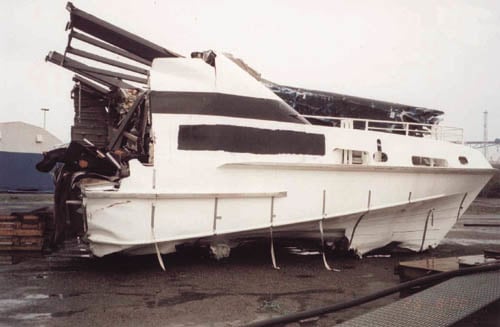 Figur 6.5 Vraket av MS Sleipner, forskipet