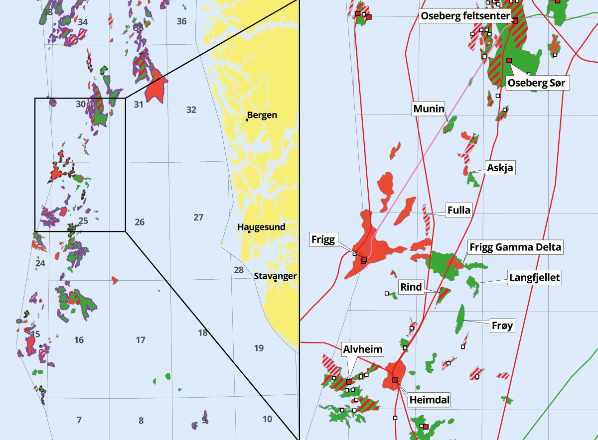 Figur 5.1 Geografisk plassering av Yggdrasil-området
