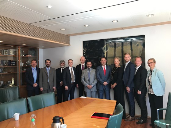 Statssekretær Ingvil Smines Tybring-Gjedde møtte onsdag ledere for Kuwait Oil Company. 