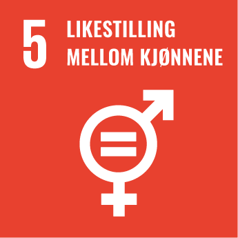 Figur 4.6 Bærekraftsmål 5: Oppnå likestilling og styrke jenters og kvinners stilling i samfunnet