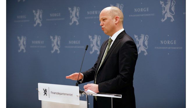 Minister of Finance Trygve Slagsvold Vedum