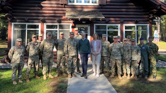 The Prime Minister also paid a visit to Camp Ripley.
