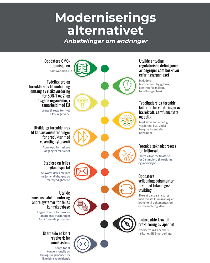 Figur 10.7 Mindretallets anbefaling om endringer i dagens regelverk og praksis