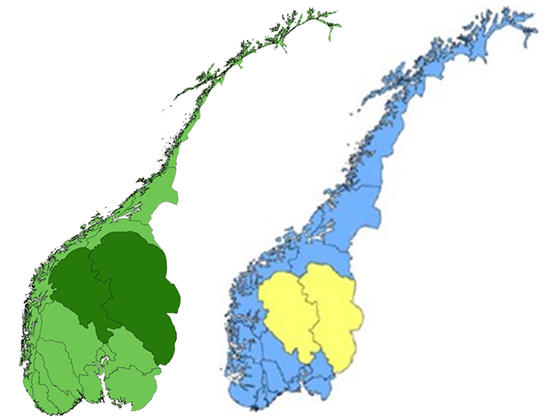 Figur: Landbruket i Innlandet – østlandsforskning