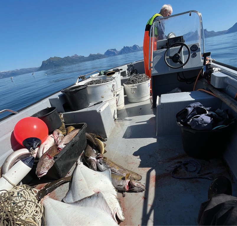 Fiskebåt med skipper i Andfjorden