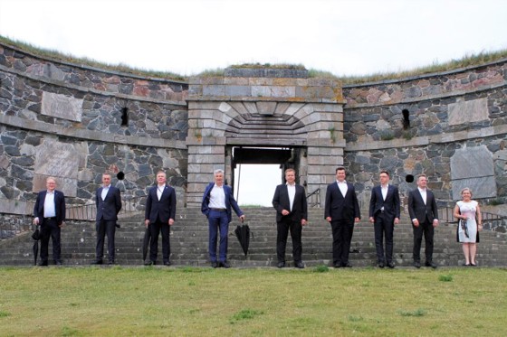 Forsvarsministerne fra de ti JEF-landene