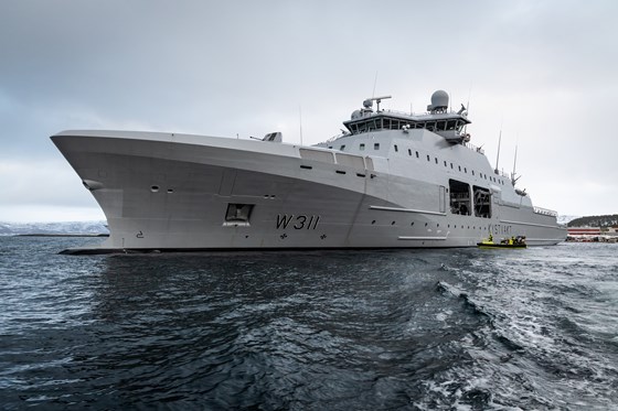 Bildet viser kystvaktskipet KV Bjørnøya