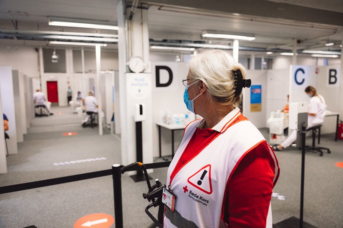 Figure 2.3 During the pandemic, the Red Cross assisted in connection with vaccinations