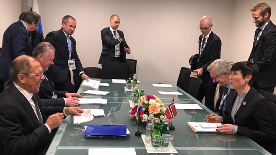 Tonen var god da utenriksministrene Ine Eriksen Søreide og russiske Sergej Lavrov møttes i Milano.