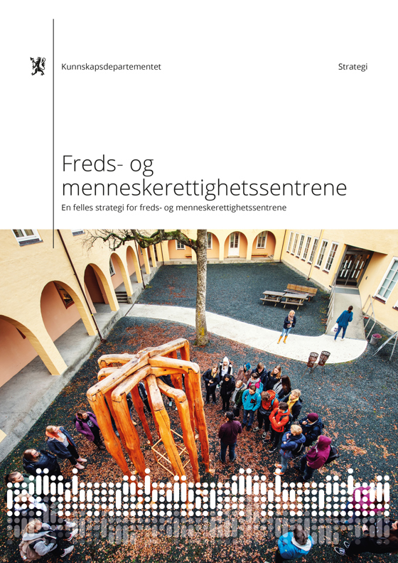 Omslag for strategi for freds- og menneskerettighetssentrene