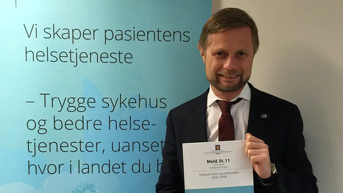 Helse- og omsorgsminister Bent Høie legger frem Nasjonal helse- og omsorgsminister