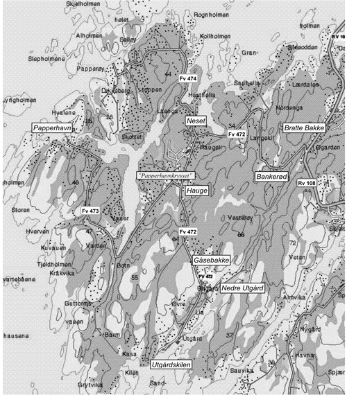 Figur 2.2 Fylkesveg 472 til Utgårdskilen