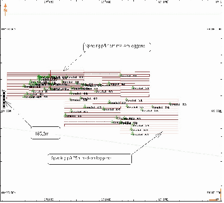 Figur 6.2 Plott over søkeområde i 2002.