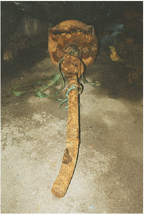 Figur 7.7 Bøyd rorstamme.