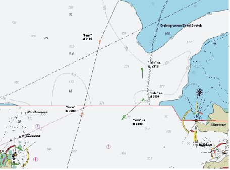 Figur 9.7 Radarekko observert av «Sula».