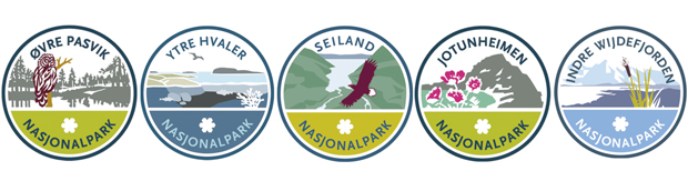 Figur 4.16 Logoer for noen norske nasjonalparker.