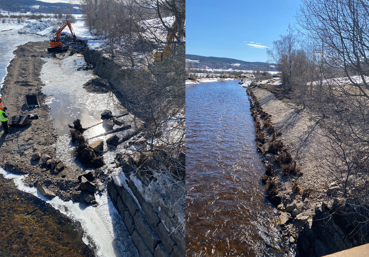 Figure 4.2 Nature-based solutions – stabilisation of stream banks to prevent erosion