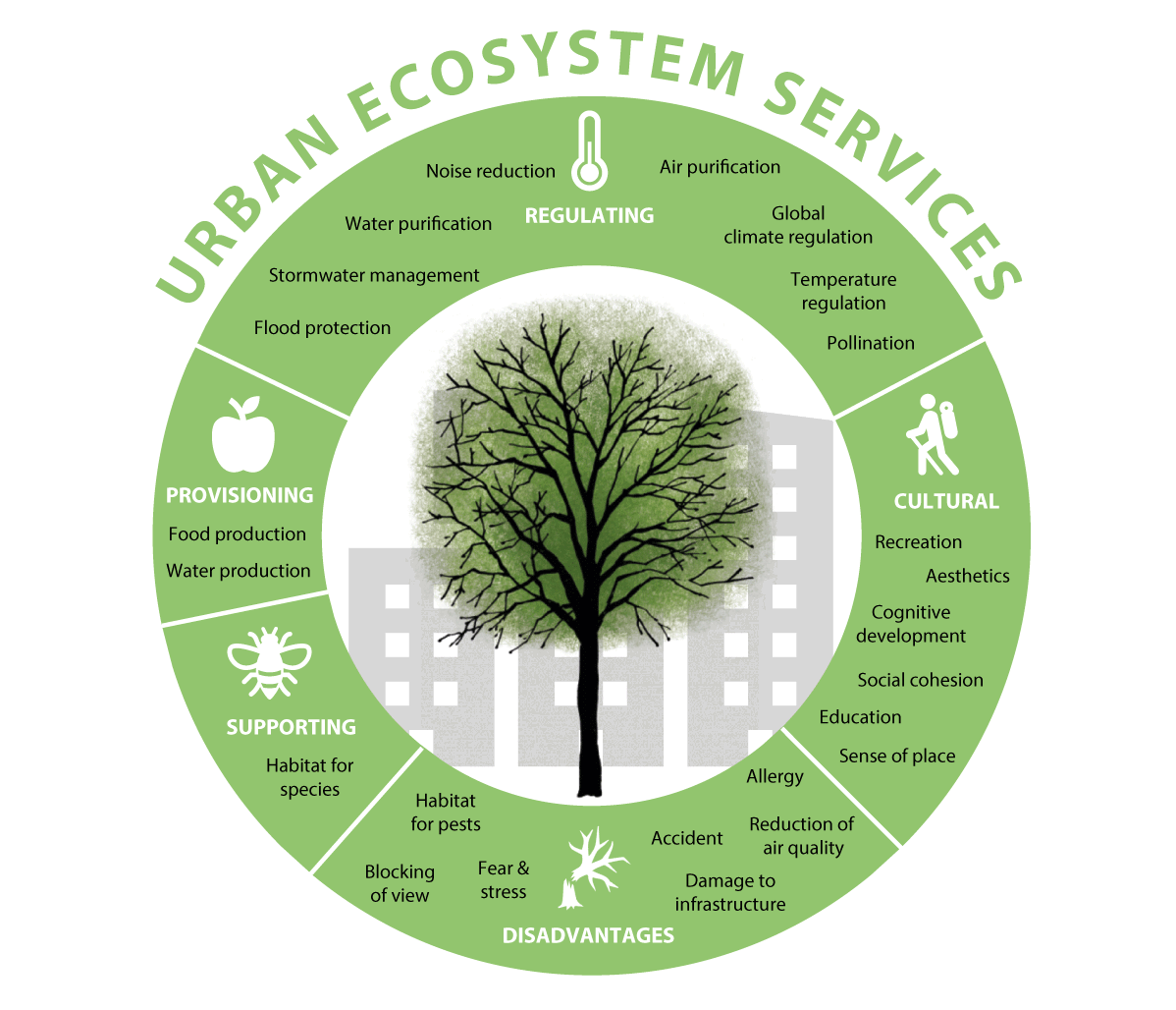Figure 6.24 Urban ecosystem services