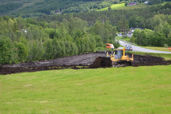 Utbygging av ny riksveg 70 på Meisingset i Tingvoll.