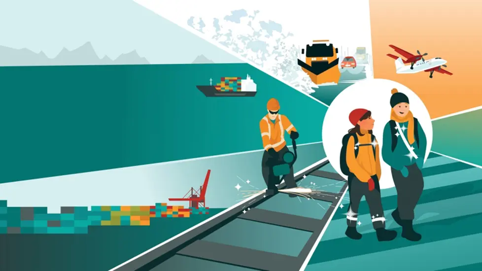 Illustrasjon til Nasjonal transportplan 2025-2036