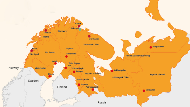 kart nordområdene Nordområdene regjeringen.no kart nordområdene Nordområdene regjeringen.no