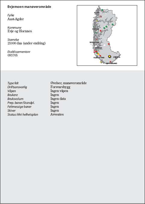 Figur 6.51 Evjemoen manøverområde