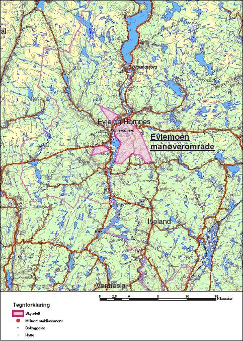 Figur 6.52 Evjemoen manøverområde