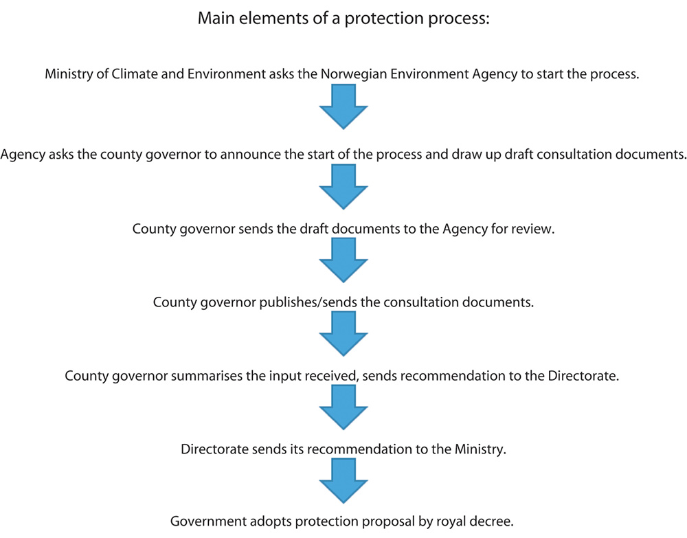 Figure 3.1 The main elements of administrative procedures for protection.
