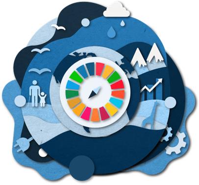 Illustration with the SDG logo