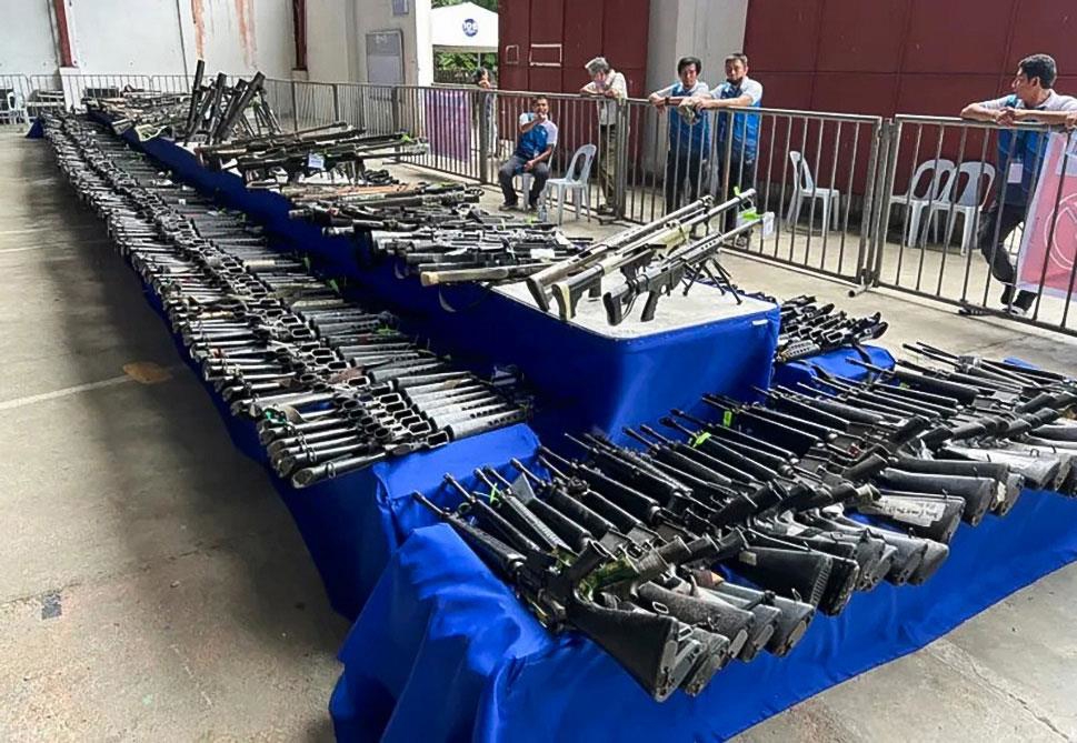 Noruega ha participado en diversas negociaciones de paz en Filipinas desde 2001. Esta foto es del proceso de desarme con ex-combatientes del Frente Moro de Liberación Islámica (MILF) de Filipi-nas