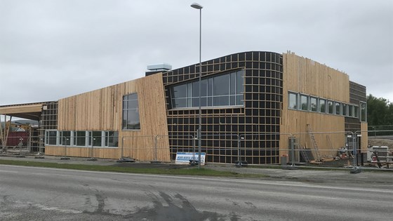 FeFo sitt nye bygg i Lakselv under oppføring